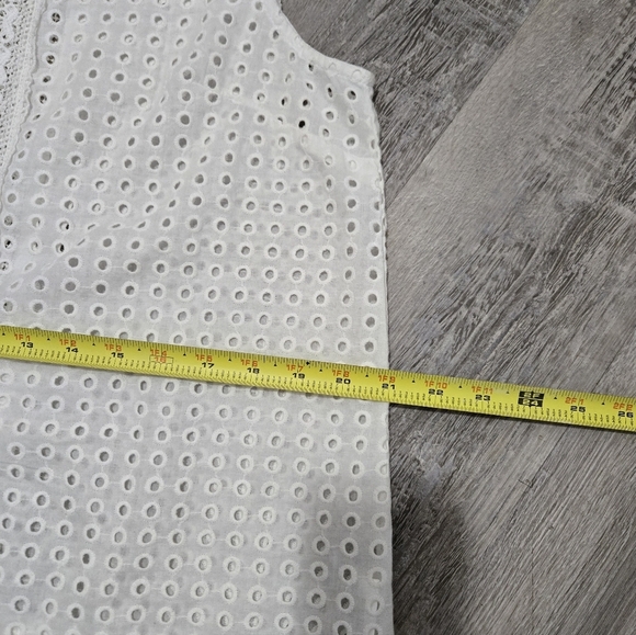 NEW Laffaire Crocheted Tank Top Women's Size Large White Cotton - Picture 15 of 15